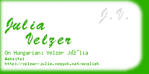 julia velzer business card